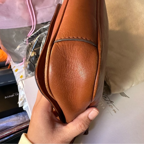 FOSSIL BROWN GENUINE LEATHER
FLAP X-BODY MESSENGER/SHOULDER/HANDBAG PURSE - Picture 9 of 13